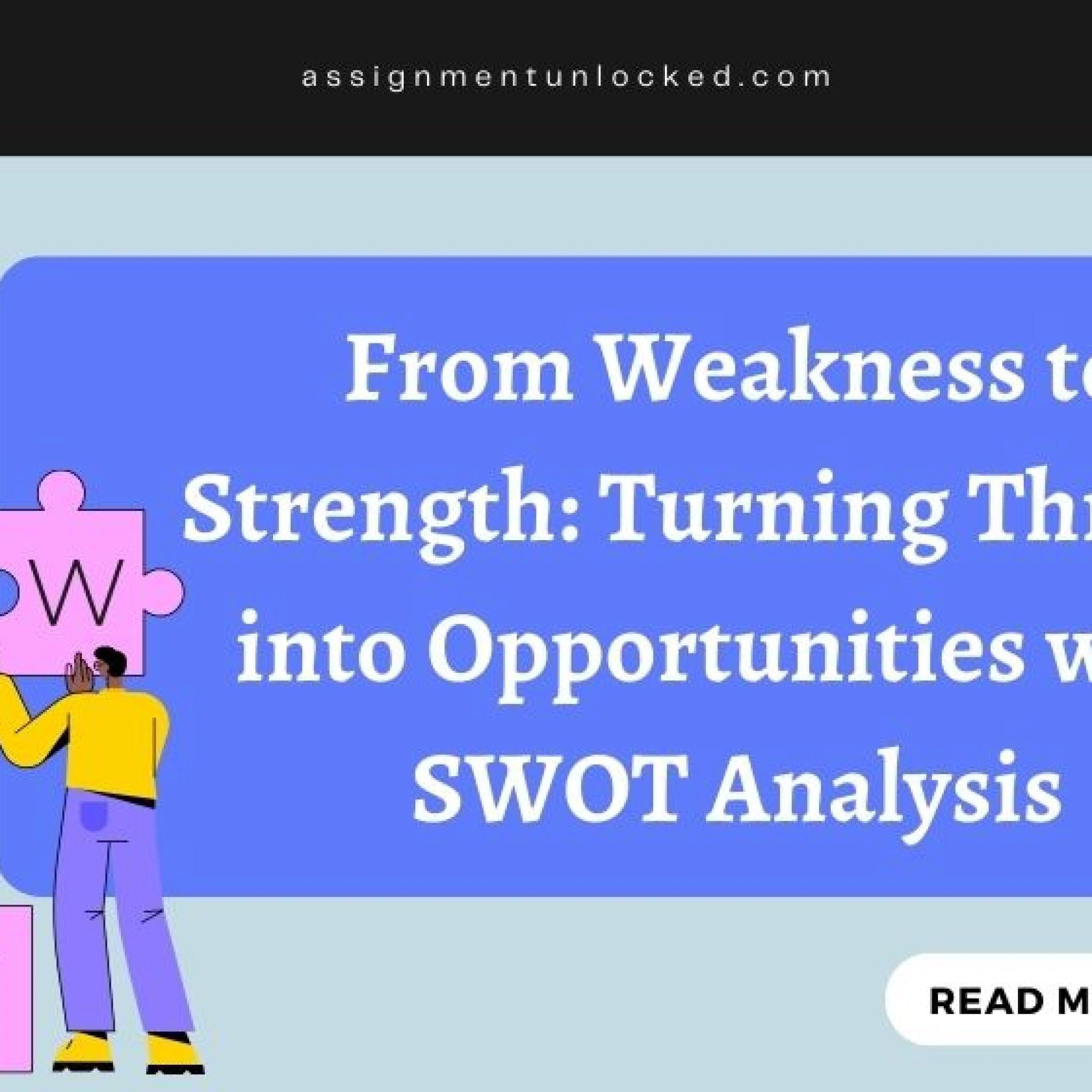 management assignment swot analysis